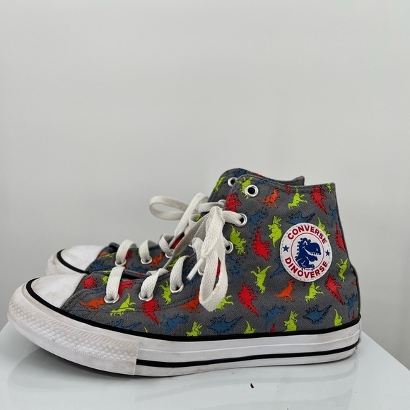 Converse Dinoverse Chuck Taylor High-Tops  Youth Size 3 - Picture 1 of 6